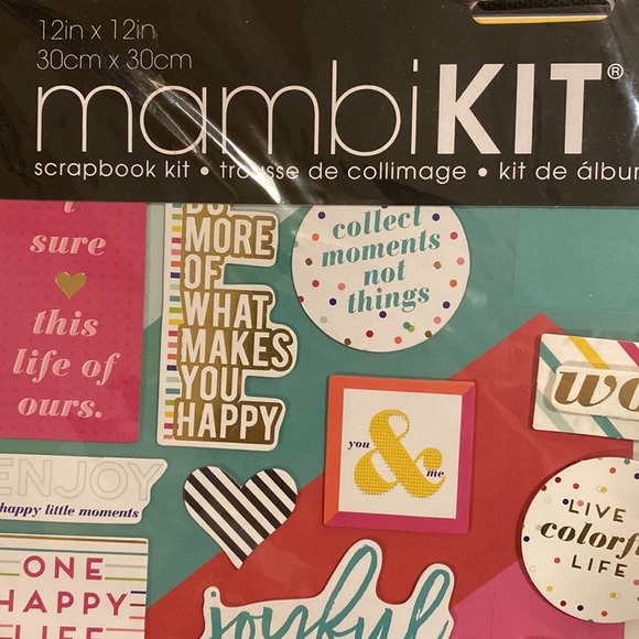 mambiKIT SCRAPBOOK KIT 12"X12" Me & My Big Ideas Brights - Picture 4 of 6